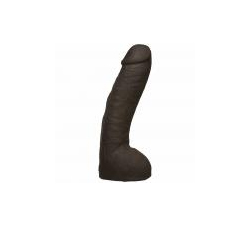 Vac-U-Lock Attachment Hung Black Realistic Dildo 